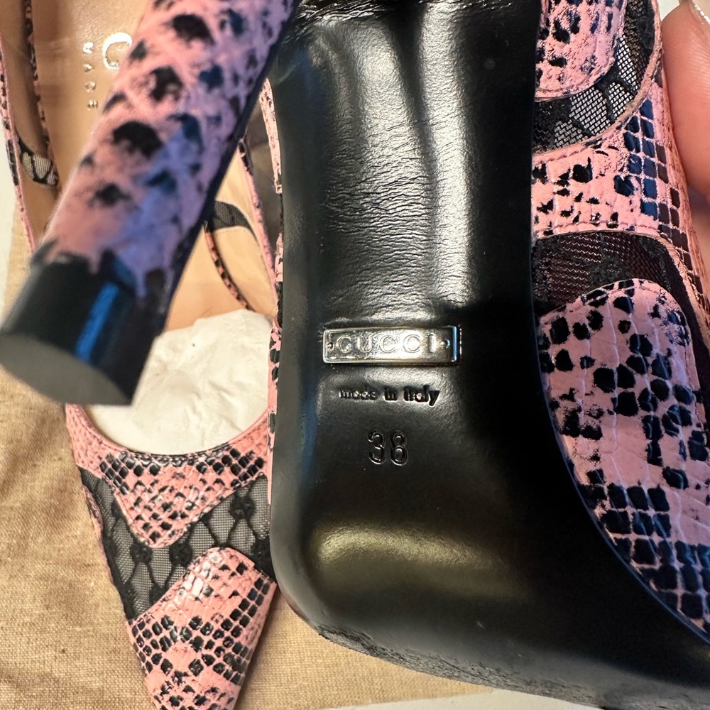Gucci Python Pumps - image 2